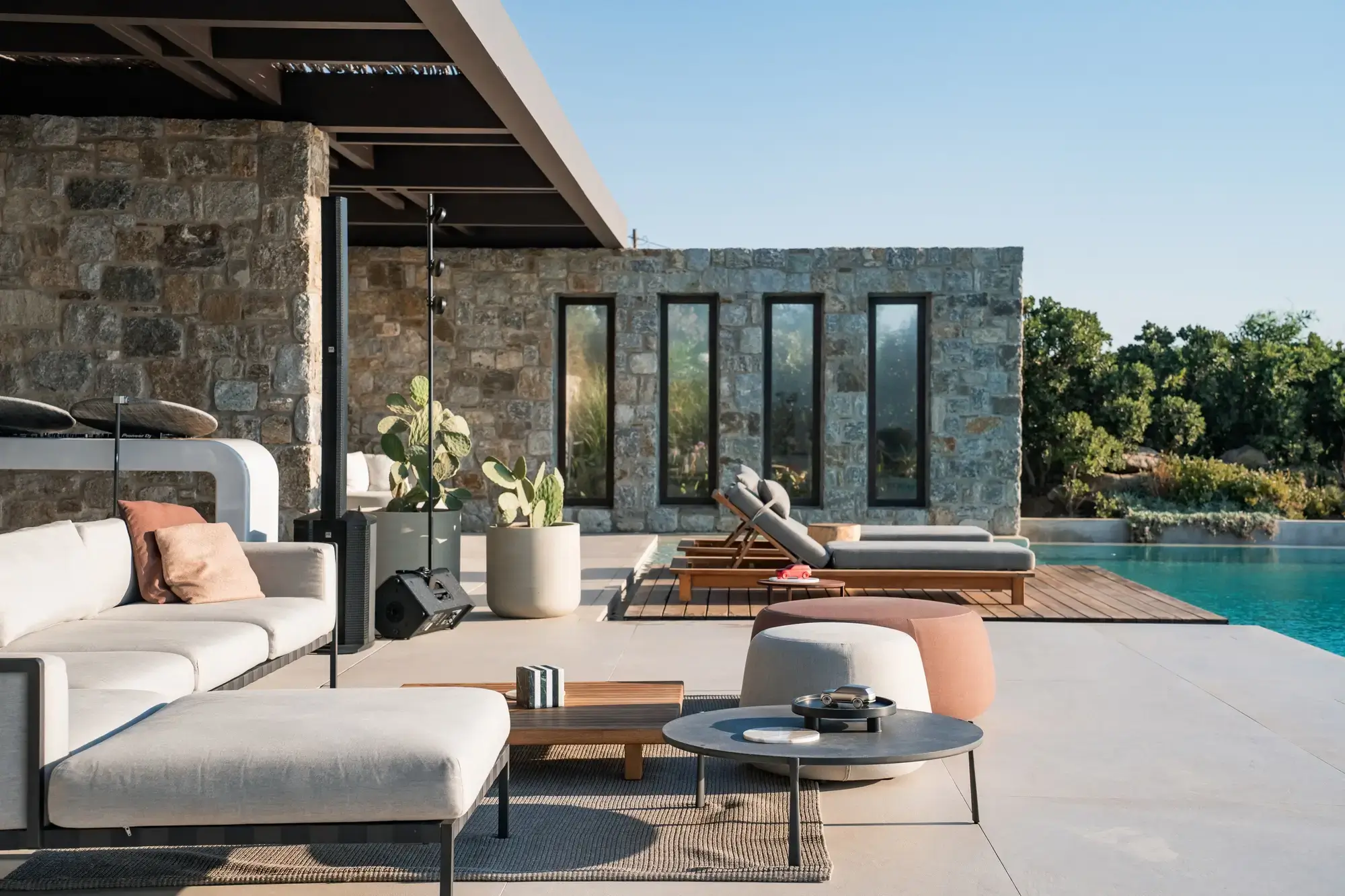 The villa’s open-plan living spaces and infinity pool set the stage for an extraordinary guest experience