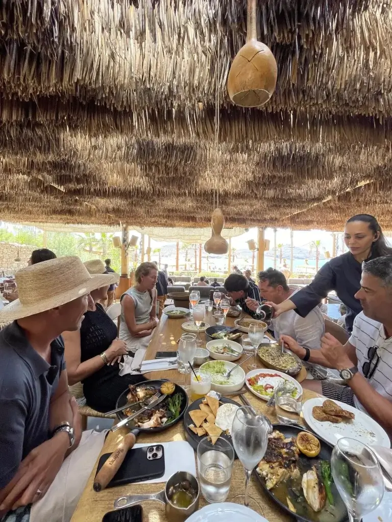 09 traditional greek lunch mykonos group